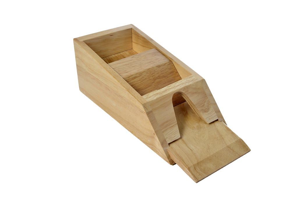 Engelhart Kartenschlitten Holz – Card Shoe für Blackjack, 4 Decks