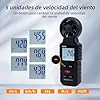 Mcbazel 3 en 1 Anemómetro Portátil Digital, Mide Temperatura del Viento, Velocidad del Viento y Flujo de Viento con Retroiluminación y Funciones MAX/MIN/AVG para Navegación, Kitesurf y Surf #3