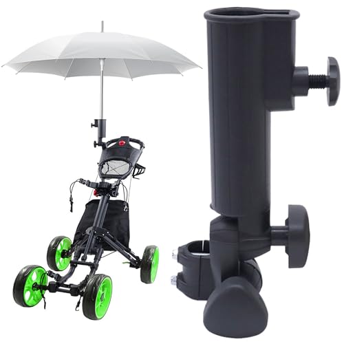 SYXLS Porte-Parapluie Golf, Facile à Installer Accessoire de Voiturette Golf, Universel Réglable, Chariot à Vélo, Chaise de Plage, Porte-Fauteuil Roulant