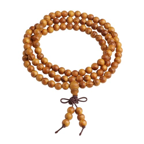Bracelet tibétain 108 Mala en bois pour méditation et yoga au quotidien