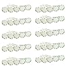 10 Pieces Metal Hair Clips with Round Tray Bases Fit 12mm Hair Clip Cabochon Settings, Silver Barrettes with Blank Trays for DIY Hair Accessories Making