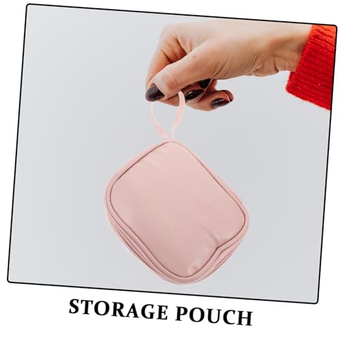 Bolsa organizadora de toallas sanitarias color rosa miniatura 3