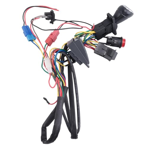 INTCHE Kit Cavi e Interruttori Modificati DIY per Auto Elettrica per Bambini, Nero, Interruttore a Leva, Manuale, Plastica