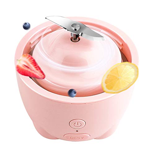 Xueebaoy Centrífuga portátil para viagem com orelhas de coelho fofas elétricas e liquidificador de c