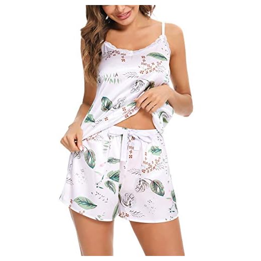 Irevial Dam kortärmad pyjamas set bomull myskläder nattkläder nattkläder över- och underbyxor shorts kläder