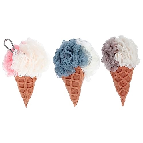 FRCOLOR 1Pc Shower Flower Cleaning Tool Exfoliating Mesh Bath Wipe with Lanyard Design for Quick Drying Storage Gentle Skin Exfoliation for Comfortable Shower Experience