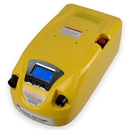 Seamax Blue Portable 12V Two Stage, 1 to 12 PSI Electric Air Pump with 7AH Battery - Thumbnail 5