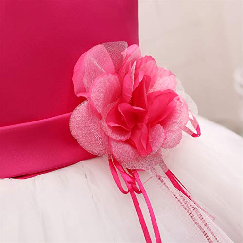 Nnjxd Girl Tutu Flower Petals Bow Bridal Dress For Toddler Girl Size 7-8 Years Big Rose 1 #TOP5