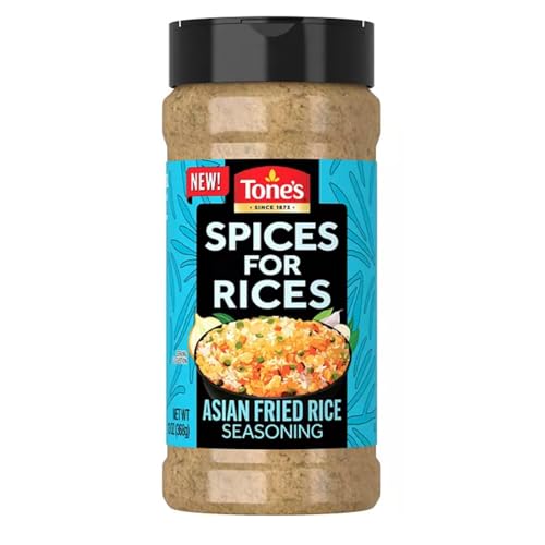 Tonnee Asian Fried Rice Seasoning Mix – 13 oz Bulk Jar – Savory Garlic, Soy Sauce, Sesame & Ginger Blend – Easy Stir Fry & Rice Seasoning for Restaurant Style Fried Rice at Home