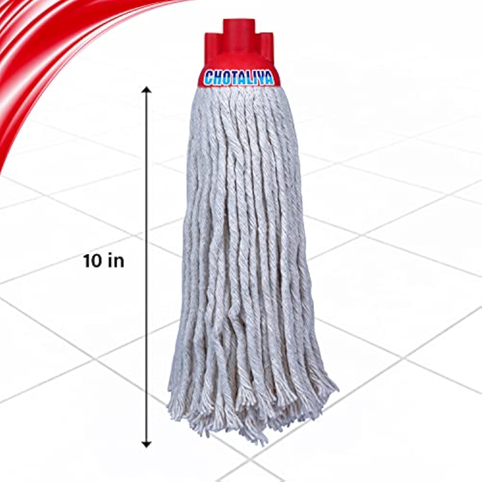 Round Mop Cotton Refill 250 GMS Mop, Pack of 3