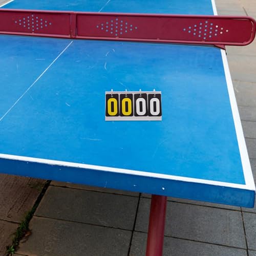 Marcador de tenis y ping pong de papel con diseño volteable compacto 5