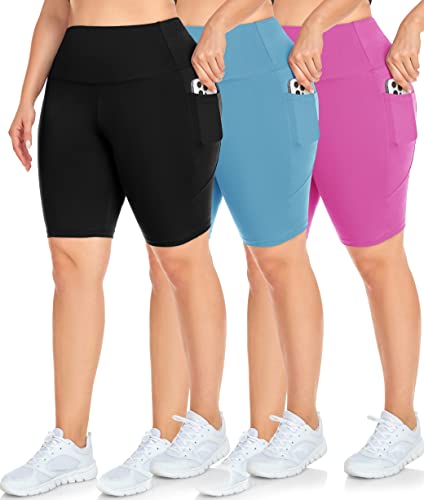 NEW YOUNG 3 Pack Biker Shorts