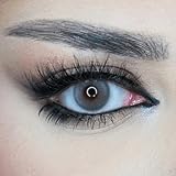 Venus® Graue Kontaktlinsen Ohne Stärke - 0.00 Dioptrien - Weiche Jahreslinsen - Kontaktlinsen Farbig für Damen & Brillenträger -1 Paar (2 Stück) - 14 mm - Grau