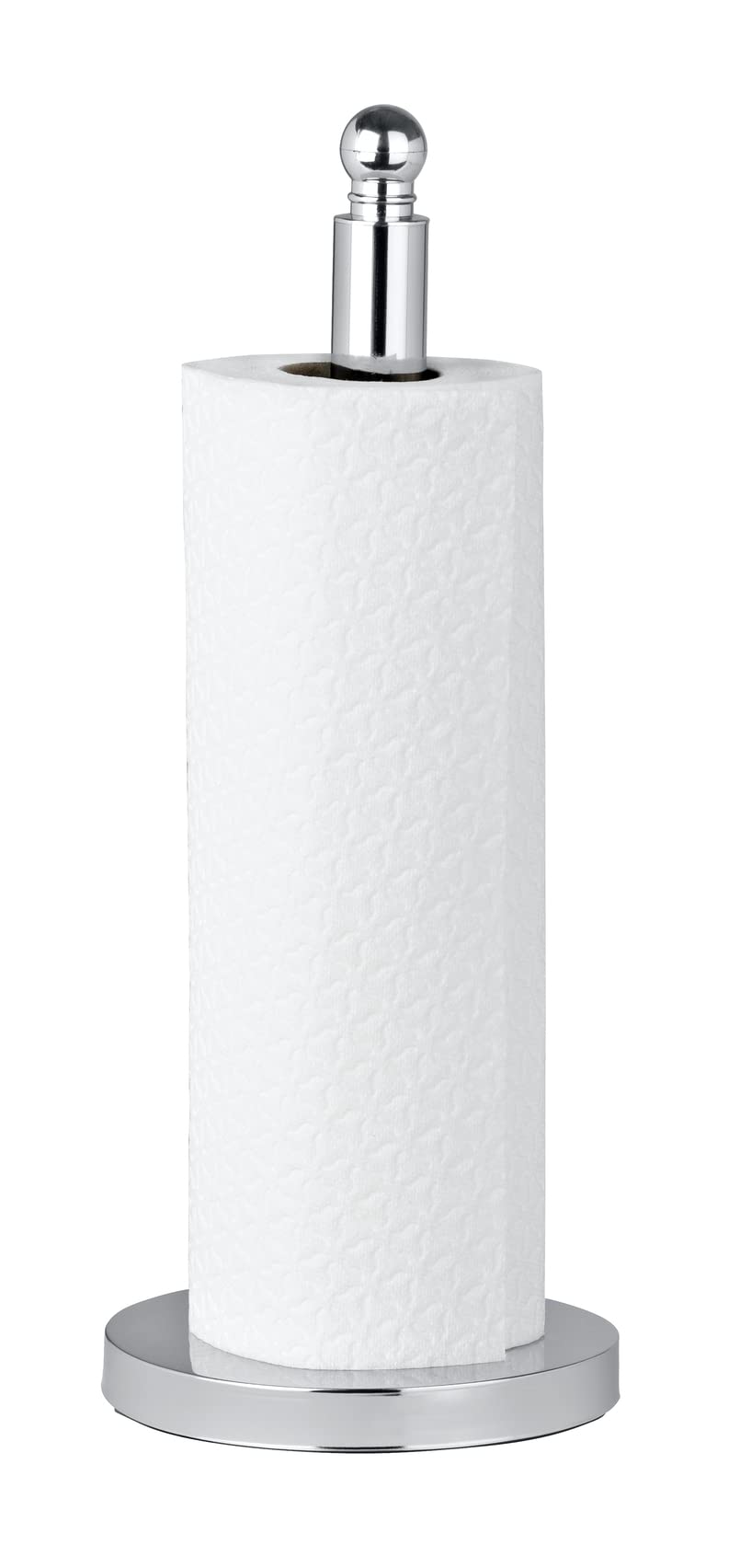 WENKO Viterbo Stojak na Papier Toaletowy, Stal Nierdzewna, Srebrny, Ø 14 x 35 cm
