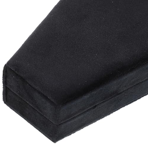 Boîte à bijoux cercueil velours compacte et protectrice pour bagues
