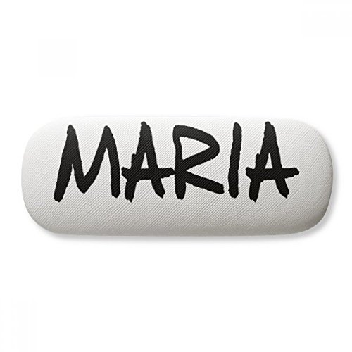 Estojo de óculos Maria com escrita especial e nome em inglês para óculos, capa rígida de armazenamento