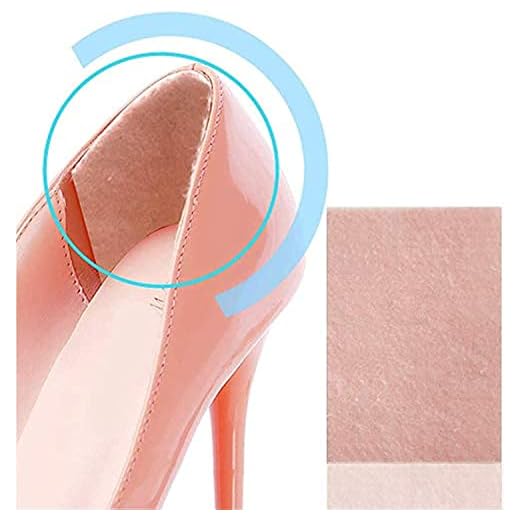 Povihome Moleskin Blister Pads, Heel Cushion, Heel Blister Prevention to Protect Skin from Rubbing Shoes