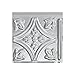 FASÄDE Easy Installation Traditional 1 Brushed Aluminum Backsplash Panel for Kitchen and Bathrooms (6" x 6" Sample)