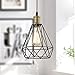 YUBOLE Plug in Pendant Light - 16ft Cord Apartment Friendly｜No Drill Vintage Industrial Hanging Lamp｜ETL Certified for Bedroom/Kitchen｜Edison Bulb Compatible