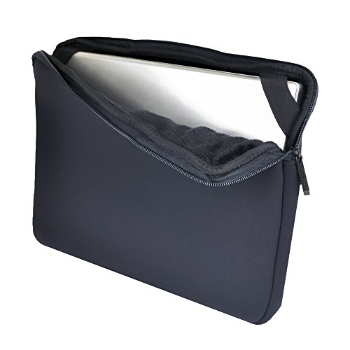 Altego Neoprene Laptop Sleeve 13 Inch To 13.3 Inch With Faux Fur Lining - Black (36511) #TOP4