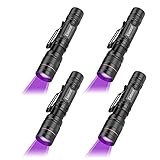 【Platzsparend und tragbar】Klein und fein geformt, Größe 10,3cm; Dank des geringen Gewichts können Sie diese UV Handlampe immer bei sich tragen.