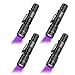 Produktbild Eletorot UV Taschenlampe LED Handlampe Schwarzlicht aus Alulegierung, Detektor für falsche Papiergeld oder eingetrocknete Urin-Flecken der Haustiere, Wellenlänge 395nm, 3-Modus Licht, schwarz4 Pcs