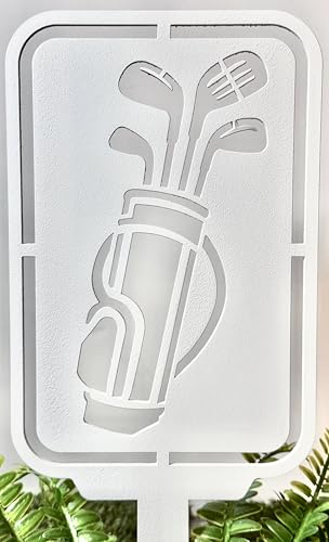 Golf Tee Marker-Golf Bag (2, White)