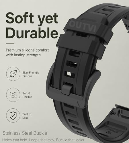 Correa de silicona 26mm para Garmin Fenix y Epix miniatura 4