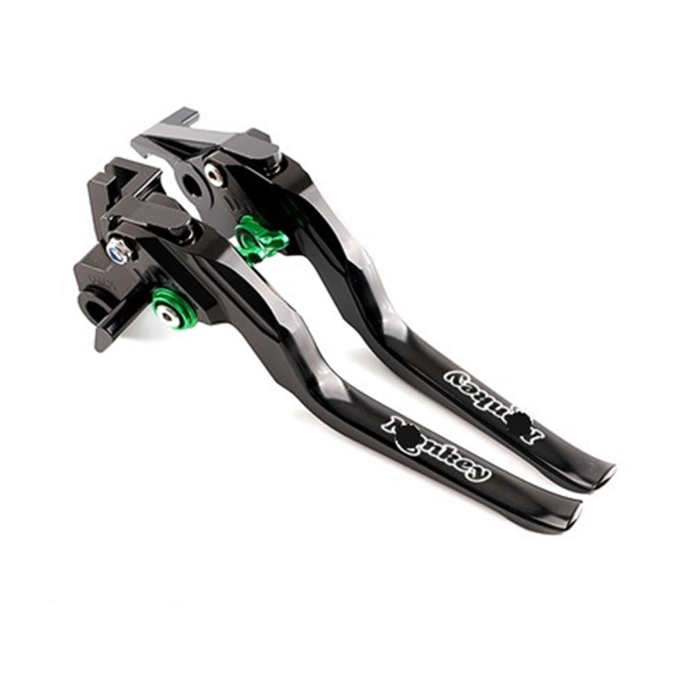 Nhgfdfs Long Green Motorcycle Clutch Brake Lever Brake Clutch Levers Motorcycle Cnc Adjustable For Ho&Nda 125 Z125 Grom Accessories
