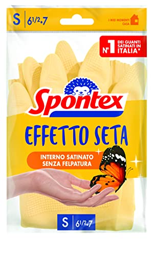 Spontex - Guantes sedosos, de seda efecto sobre la piel, sin forro, tamaño S