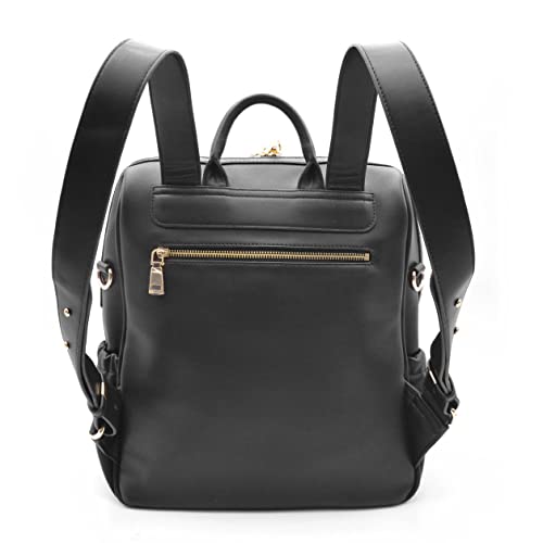 Yuuma Original Diaper Backpack-Minimalist Style With Comfortable Straps, Durable Vegan Leather, Large Capacity Packing (Onyx) #TOP1