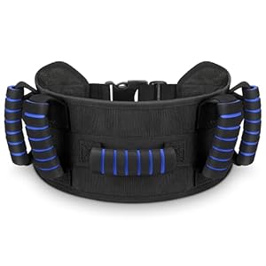 Gait Belt for Seniors with Handles, Gate Belts Medical for Elderly Physical Therapy Transfer Belt for Lifting Seniors,Patients,Disabled(Blue)