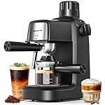 3.5Bar Espresso Machine with Milk Frother, 800W Compact Espresso and Cappuccino Machine with Preheating Function, 4 Cup Espresso Maker for Cappuccino or Latte, Gift for Coffee Lover