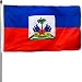 DANF Haiti Flag 3x5 Foot Polyester Haitian National Flags Polyester with Brass Grommets 3 X 5 Ft