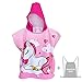 Poncho da Bagno per Bambini, Asciugamano da Spiaggia Per Bambini con Cappuccio Telo Mare in Microfibra per Spiaggia Bagno Doccia Nuotare Piscina Accappatoio per Ragazze Ragazzi 2-8 Anni (Unicorno)