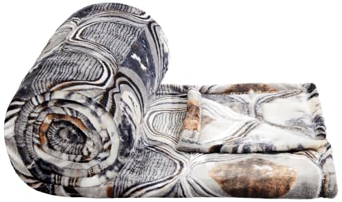 Image of amazon basics Polyester Double Sized Plush Blanket | (300 GSM) | (Brown)