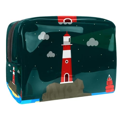 Sac de voyage cosmétique pour femmes et trousse de maquillage imprimé paysage nocturne