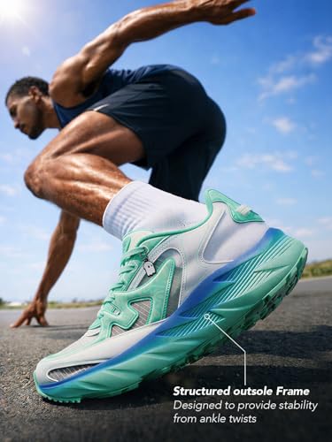 Image of The Souled Store MACH Men and Boys Lace Up Running Technical Trainer Ripstop Base Cushioned Insole Rubber Outsole Tie Up Closure Lightweight Sporty Casual Sneakers