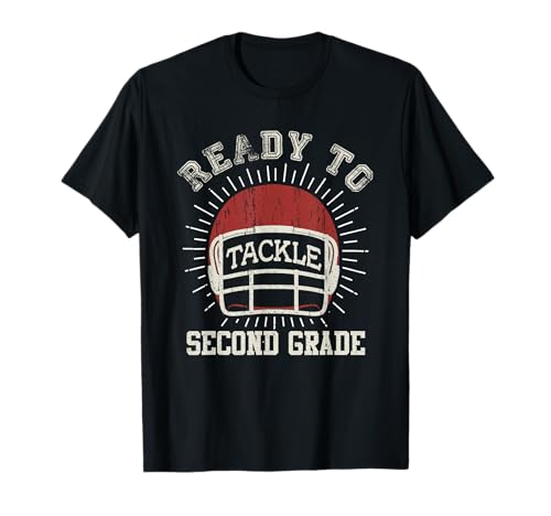 Ready To Tackle 2nd Grade Back To School Football T-Shirt
