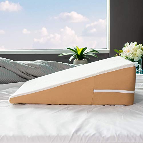 Avana Gel-Infused Memory Foam Back Wedge With Cooling Tencel Cover, 8” #TOP4