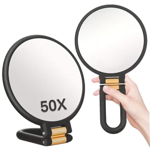 Espejo para maquillaje 50X magnificación doble cara miniatura 7