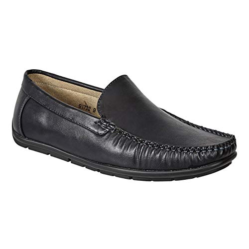 Aldo Rossini Men's Loafer | Casual Comfort Slip-On Loafer 7.5 Navy 91732