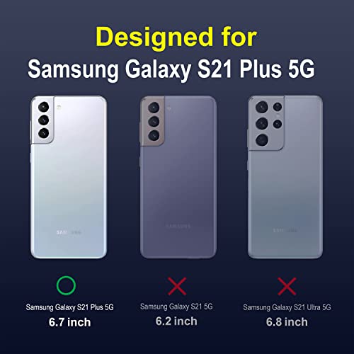 Image of Amazon Brand - Solimo Mobile Cover for Samsung Galaxy S21 Plus 5G (Silicon Sapphire)