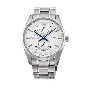 Orient Star Men Classic Automatic White Dial Sapphire Glass Watch RE-HK0001S, Silver