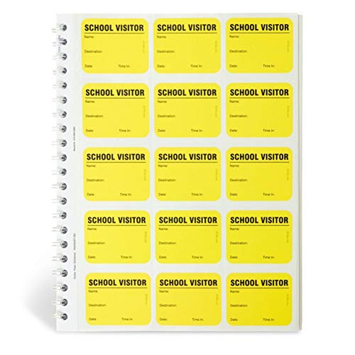 Carnet de connexion à spirales avec 225 badges d'identification sécurisés