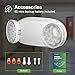 FREELICHT 4 Pack Emergency Lights for Business, with Battery Backup,Hard Wired, UL 924 Certified,AC 120/277V,Two Head Adjustable LED Emergency Lighting