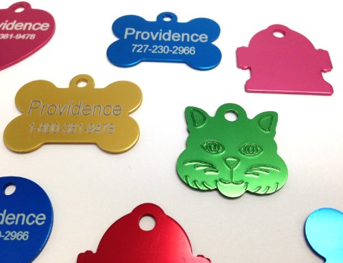 Anodized Pet Id Tags - Choose From Bone, Round, Heart, Hydrant, Paw, Or Star Shapes - 9 Color Choices Available #TOP1