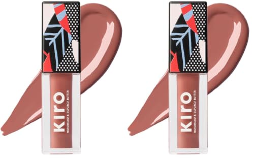 Image of Kiro Glossfinity Creme Gloss - Rose Petal, 5ml | High-Shine Nude Lip Gloss | Hydrating, Non-Sticky Formula | Enriched with Murumuru & Cupuacu Butters | 8 Shades for Every Indian Skin Tone (Pack of 2)