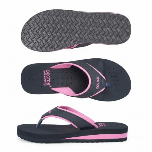 Image of DOCTOR EXTRA SOFT Care Diabetic Orthopedic Pregnancy Flat Super Comfort Dr Flipflops and House Slippers For Women's and Girl's