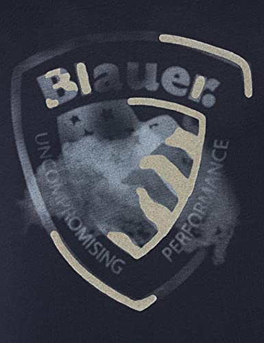 Blauer T-Shirt Manica Corta, 795 Blu Notte